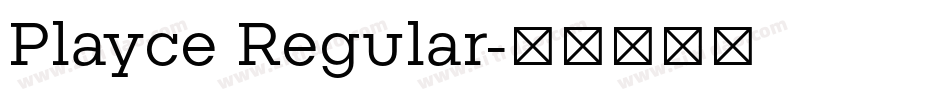 Playce Regular字体转换